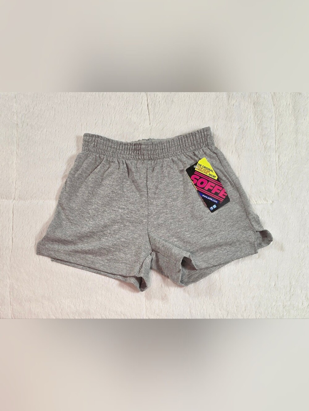 Soffe Gray Elastic-Waist Kids Athletic Shorts(250F-41)